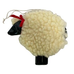 Dept 56 Le Mouton Joan Shane Design Wooly White Sheep Lamb Christmas Ornament